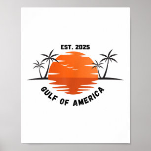 Poster Drapeau Américain 2025 Mexique Rétro