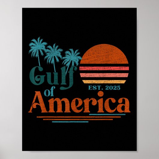 Poster Drapeau Américain 2025 Mexique Rétro (Devant)