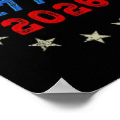 Poster Drapeau américain 250 ans (2 faces) avant et arriè (Coin)