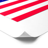 Poster Drapeau américain 4 juillet (Coin)