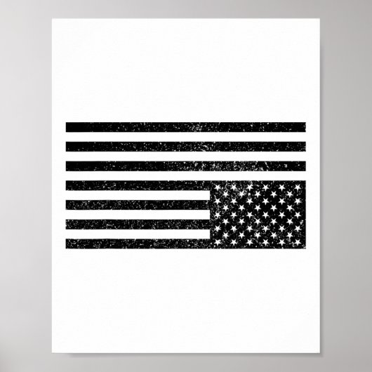 Poster Drapeau américain à l'envers (Devant)