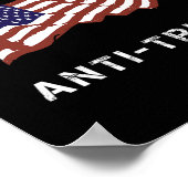 Poster Drapeau américain anti-Trump (Coin)