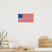 Poster Drapeau américain Betsy Ross (Cuisine)