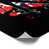 Poster Drapeau américain - Biathlon américain (Coin)