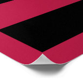 Poster Drapeau américain Black Star-Spangled Banner (Coin)