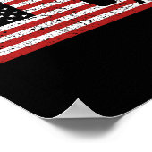 Poster Drapeau Américain Boxe Boxe Cadeau Hommes Femmes (Coin)