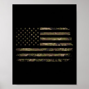 Poster Drapeau américain camouflage Camo Usa Hommes Garço