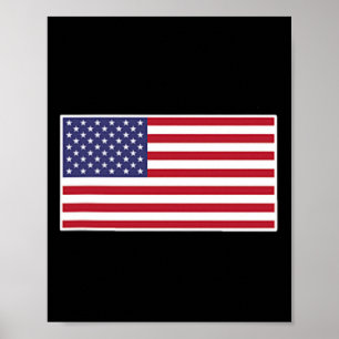 Poster Drapeau américain Cool Patriotique États-Unis Drap