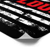 Poster Drapeau américain de baseball de St. Louis (Coin)