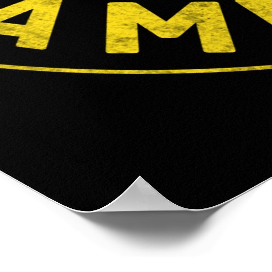 Poster Drapeau américain de Cornouille (Coin)