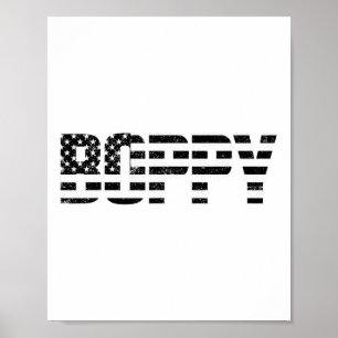 Poster Drapeau américain de Fête des pères Patriotique Us