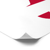 Poster Drapeau américain de golf (Coin)