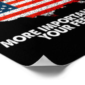 Poster Drapeau américain de la liberté d'expression répub (Coin)