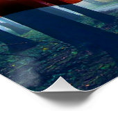 Poster Drapeau américain de l'aigle à tête blanche (Coin)