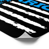 Poster Drapeau américain de sensibilisation (Coin)