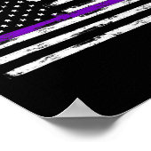 Poster Drapeau américain de sensibilisation à l'épilepsie (Coin)