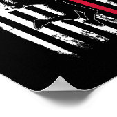 Poster Drapeau américain de volleyball filles garçons fem (Coin)