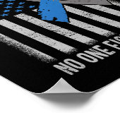 Poster Drapeau américain Diabète Type 1 Sensibilisation S (Coin)