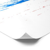 Poster Drapeau américain : Dieu bénisse la Statue de la L (Coin)