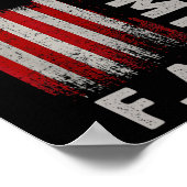 Poster Drapeau américain drôle (Coin)