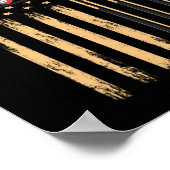 Poster Drapeau américain du joueur de pool (Coin)