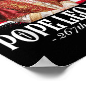 Poster Drapeau américain du Pape Leo Xiv Robert (Coin)