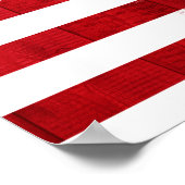 Poster Drapeau américain en détresse et drapeau de la Cal (Coin)