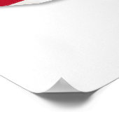 Poster Drapeau américain en forme des États-Unis (Coin)