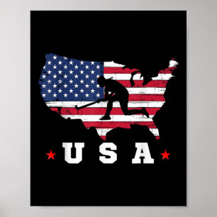 Poster Drapeau américain États-Unis