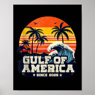 Poster Drapeau Américain G 2025 Du Golfe Des Etats-Unis E