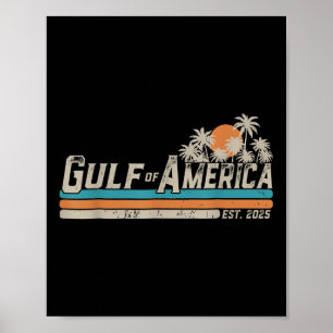 Poster Drapeau Américain G 2025 Du Golfe Des Etats-Unis E