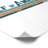 Poster Drapeau Américain G 2025 Du Golfe Des Etats-Unis E (Coin)