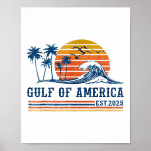 Poster Drapeau Américain G 2025 Du Golfe Des Etats-Unis E
