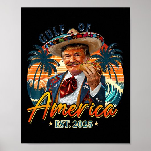 Poster Drapeau Américain G 2025 Du Golfe Des Etats-Unis E (Devant)