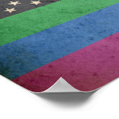 Poster Drapeau américain gay (Coin)