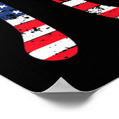 Poster Drapeau américain Jour Pi Math patriotique Nerd 3. (Coin)