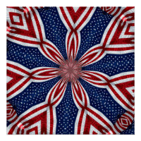 Drapeau américain Kaleidoscope Abstrait 1