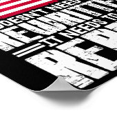 Poster Drapeau américain La constitution des États-Unis d (Coin)