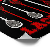 Poster Drapeau américain Lacrosse (Coin)