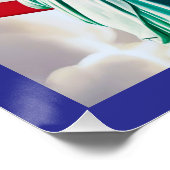 Poster Drapeau américain Lady Liberty (Coin)