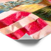 Poster Drapeau américain Lady Liberty Independence (Coin)