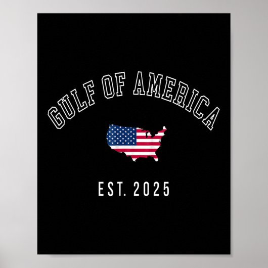 Poster Drapeau Américain M Du Golfe Retro Of Usa America (Devant)