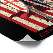 Poster Drapeau américain médiéval croisé Templiers 4t (Coin)