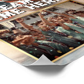 Poster Drapeau américain Modèle de mémoire sportive perso (Coin)