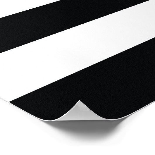 Poster Drapeau américain noir blanc (Coin)