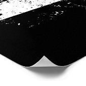 Poster Drapeau américain, noir et blanc (Coin)