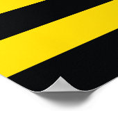 Poster Drapeau américain noir jaune (Coin)