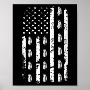 Poster Drapeau Américain Patate Douce Usa Patriotisme Pat