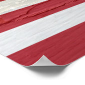 Poster Drapeau américain Patiné (Coin)