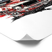 Poster Drapeau américain patriotique (Coin)